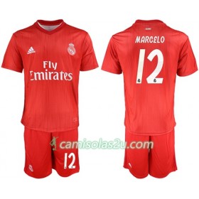 Camisolas de Futebol Real Madrid Marcelo 12 Criança Equipamento 3ª 2018/19 Manga Curta